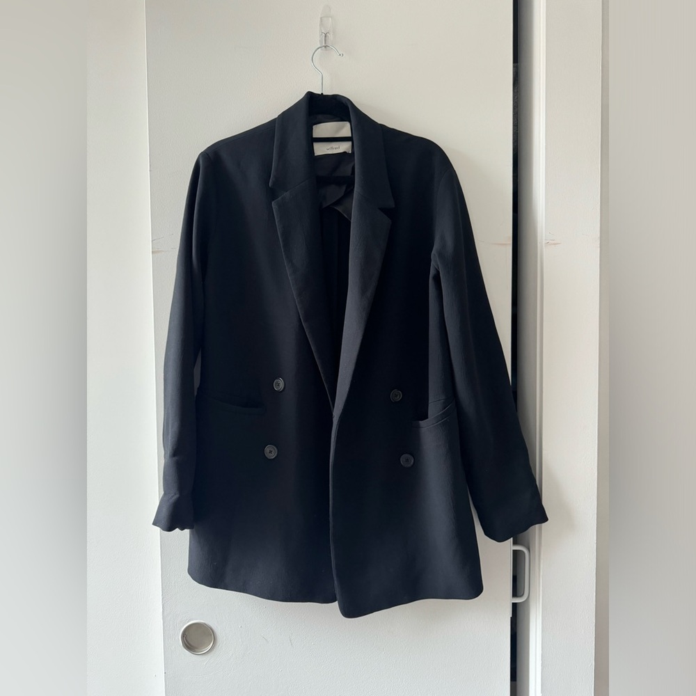 Aritzia Wilfred cherrelle oversized blazer black XXS